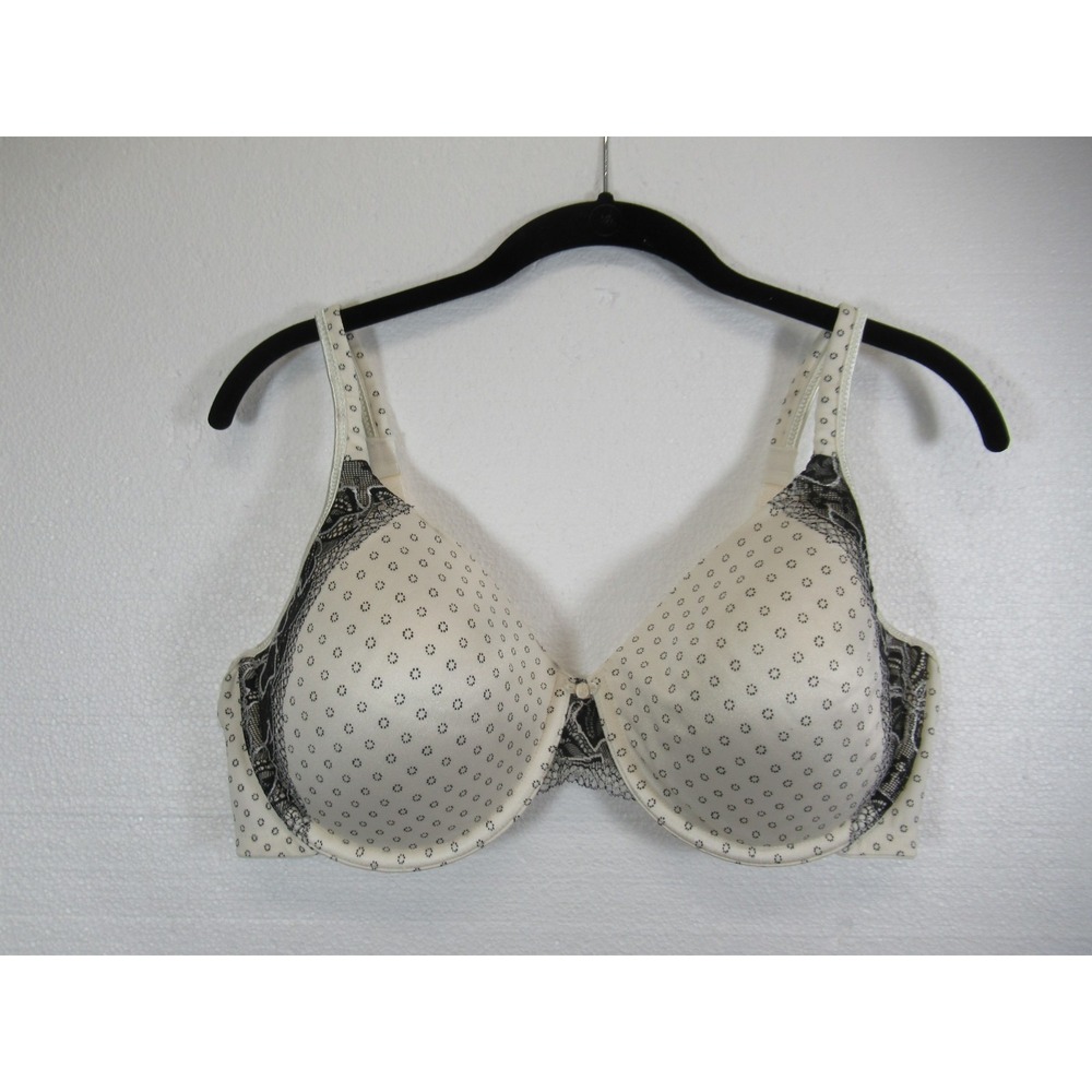Bali One Smooth U Side Support Bra 42C Underwire Lined Lace Trim 3547